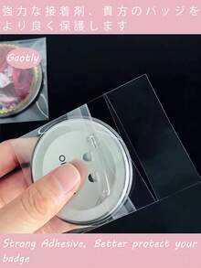 50 piezas de estuches protectores de acrílico transparente premium - Cubiertas anti-caída y anti-oxidación engrosadas perfectas para decoración de insignias, almacenamiento de granos, eventos de cosplay, coleccionistas de ACG y accesorios periféricos de anime para mejorar tu colección y proteger tus objetos de valor