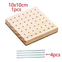 Premium Multi-Size Wooden Weaving Board, DIY Handcraft Tool, Modern Workbench Storage Rack, Firm Grip, Natural Wood Grain Design, Durable And Easy To Clean, Suitable For Knitting, Crocheting, Weaving, Stabilizing And Sorting Yarns - Multicolor - View 15