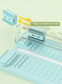 1 pezzo Taglierina a rullo 4 in 1, taglierina per carta, taglierina per foto da ufficio, forbici da taglio, adatta per studenti, taglio di foto, documenti, lavori manuali, materiali scolastici