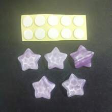 水晶星扎染闪光水波五角星出风口夹，小星星汽车粘性装饰，有趣的配件，让您心爱的车辆尽享乐趣