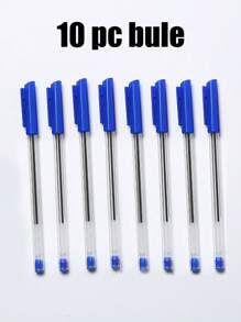 100 支圆珠笔防水创意塑料圆珠笔，适合男女学生、书写、笔记、标记、绘图、文具、学校用品返校