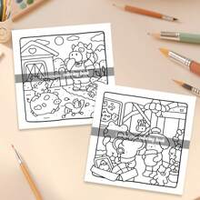 Little Cuddles Moments: Libro para colorear divertido, lindo y acogedor para adultos - 24 páginas de escenas acogedoras para colorear para aliviar el estrés: adecuado para amigos que aman colorear (Espacio acogedor para colorear)