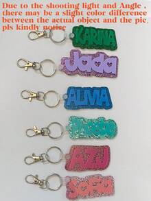 Backpack Tag | Children Backpack Tag | Personalized Name Tag | Diaper Bag Tag | Lunch Box Tag | Kid Label | Customized Name Tag,Multi-Functional,Ornamental,Letter,Stylish,Modern,Colorful,Cute,Adorable,Casual,Custom,Personalised,Unique,Customized,Ideal Gifts For Him,Ideal Gifts For Her,Halloween Edit,Back To School Fashion,Christmas Gift - Multicolor - View 8