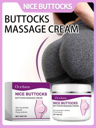 1 Box Of 30g Hip Care Cream, Women's Hip Firming Cream, Shaping Hip Lines And Improving Skin Elasticity, Daily Nourishing Massage Care Cream, Suitable For A Variety Of Skin Types, Helps Improve Hip Skin Sagging, Making It Firmer And More Elastic