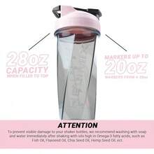 HELIMIX 2.0 Vortex Blender Shaker Bottle Holds Upto 28oz |   No Blending Ball Or Whisk |   USA Made |   Portable Pre Workout Whey Protein Drink Shaker Cup |   Mixes Cocktails Smoothies Shakes |   Top Rack - 泡泡糖 - 查看 5