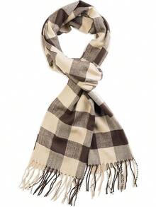 Soft Luxurious Classic Cashmere Feel Winter Scarf With Box, Cozy Warm Scarf - 米色水牛禮品 - 查看 4