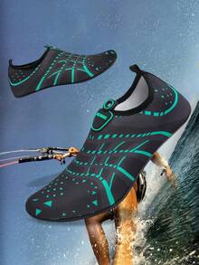 全新男女通用步行多功能鞋溯溪鞋涉水鞋沙滩海鞋瑜伽舞鞋赤脚沙滩鞋游泳鞋 - 綠色 - 查看 2