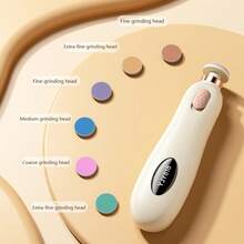 7pcs Portable Electric Baby Nail Clipper Set, Baby Nail Clippers, For Children, 6 Grinding Heads, Quiet Design, Nail Clippers Specially Designed For Newborns - Multicolor - View 6