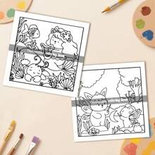 Bosque secreto: Libro para colorear divertido, lindo y acogedor para adultos - 24 páginas de escenas de bosque para colorear para aliviar el estrés: Adecuado para amigos que les gusta colorear (Espacio acogedor para colorear)