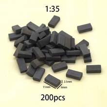 100/200 1:16 1:35 Model Bricks, Mini Bricks DIY Mini Building, House Building, Adult Building Model - Multicolor - View 8
