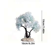 16-25厘米逼真粉色陶瓷盆景树，适用于水族馆装饰、玻璃容器、室内使用 - 彩色 - 查看 2