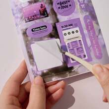 1 pezzo Libro di adesivi in stile minimalista, adesivi sagomati estetici Ins per scrapbooking, decorazione di custodie per telefono, forniture per artigianato