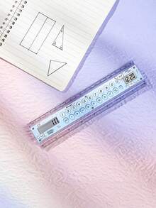 1pc Dopamine Ruler Calculator, Can Measure Size And Tell Time, 8-Digit Display, ABS Material, Cartoon Pattern, Suitable For School, Exam, Home, Back To School, Classroom Gift, Student Ruler Calculator - Single Piece - View 13