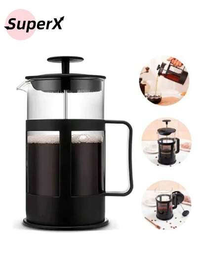 Cafeteira Prensa Francesa Café Cremeira Chá Capuccino Leite Cremoso Espumador Leite Manual Espumante