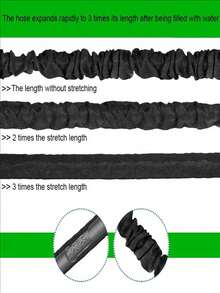 25FT-200FT Expandable Garden Hose, Flexible Magic Water Hose, Yard Daily Watering Tool, High Pressure Car Wash Cleaning Gun