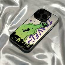 Funda de Teléfono con Graffiti de Nave Espacial Alienígena para iPhone 17/16/15/14/13/12/11/air/Pro/ProMax y  Galaxy S22/S23/S24/S25 Plus Fe Ultra, Patrones Divertidos y Extraños Altamente Populares, Personajes Juguetones y Lindos, Funda de Teléfono de Moda Clásica, Funda de Teléfono Profesional Antigolpes y Antihuellas, Patrones de Anime Clásicos y Populares, Funda de Teléfono para Hombres, Funda de Teléfono para Mujeres, Funda de Teléfono de Anime Apasionada, Gran Opción de Regalo, Cubierta Trasera Esmerilada Antigolpes - 1 - Ver 1