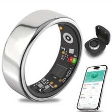 MixtataDi Smart Ring, New Smart Ring With Charging Compartment, Fitness, Steps, Distance, Calories, Sleep, Exercise, Compatible With For Iphone Android, Remote Photo Control, Ultra Low Power Consumption, Stylish And Comfortable Gift Option - 彩色 - 查看 2