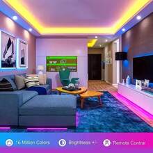 1 件霓虹 RGB LED 灯带柔性硅胶霓虹灯多色变幻 - USB 供电带遥控器适用于卧室、客厅、厨房和圣诞主题装饰、Luz LED、LED 灯、墙壁装饰灯、电视背景装饰、节日装饰、万圣节、圣诞节 - RGB多色光 - 查看 7