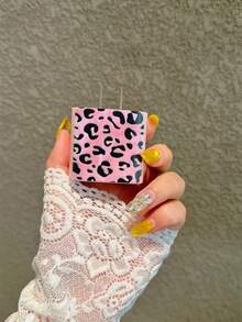 4-Piece Leopard Print Charger & Data Cable Protective Case Set, Compatible With IPhone 11/12/13/14/15/16 Pro Max - Pink - View 3