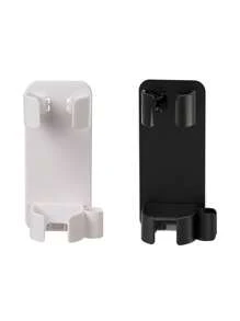 1/2 件美容工具收纳架，壁挂式美发工具收纳架，卷发器收纳架，浴室插头壁挂架，塑料吹风机支架直发器梳子支架，浴室配件卧室配件