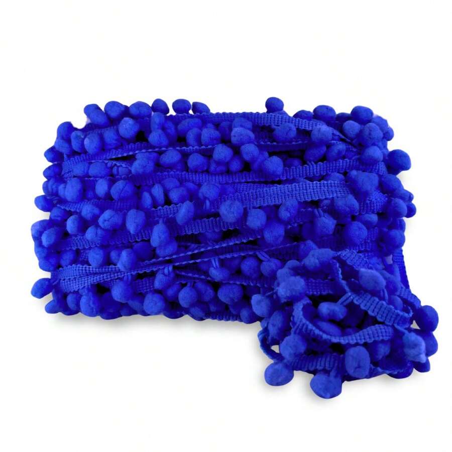 10 Meters Grelot Pom Pom Polyester Ribbon Ball 30mm Crafts - 207 - 查看 1