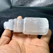 برج كريستال السيلينيوم الطبيعي، يوازن الطاقة الروحية، ديكور للمشاهد، طاولة، زخارف كريستالية، ديكور المنزل، عناصر السحر، هدايا جوارب عيد الميلاد، هدايا ديكورية لرأس السنة الجديدة - أبيض - مشاهدة 6