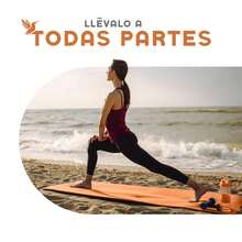 MUUK FITNESS Alfombrilla de Yoga 170 x 70 cm – Grosor 4 mm, Tapete para Yoga, Pilates, Fitness y Ejercicio, Antideslizante, Plegable y Fácil de Transportar, PVC Resistente y a Prueba de Agua, Ideal para Casa, Gimnasio, Parque o Viajes, Diseño Cómodo que Protege Articulaciones, Superficie Estable y Duradera para Relajación, Meditación y Estiramientos, Apta para Principiantes y Expertos. - Naranja - Ver 10