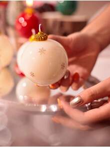 Bombka choinkowa w kształcie płatka śniegu, bałwanek, dom, bombka świąteczna w stylu Ins, dekoracja choinkowa, świeca zapachowa, wystrój domu, dekoracje świąteczne, wystrój pokoju, prezenty świąteczne