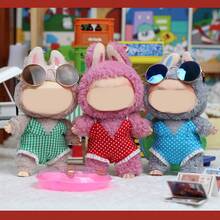 [Clothing Only] 17cm Fabric For Bikini, Doll Clothes, Summer Polka Dot Swimwear, Green Laabubu Doll Dress - Multicolor - View 2