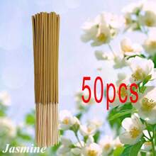 20/50/100/200pcs Jasmine Incense Sticks, 8.66 Inches, Suitable For Yoga And Meditation, Purify The Mind, Eliminate Negative Energy - Jasmine - View 9