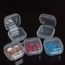 Mini Pill Box With Separate Compartments - PP Plastic Jewelry Storage Box For Earrings And Small Items - Transparent - View 11
