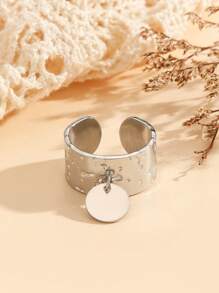 Nouvelle bague pendentif ripple en acier inoxydable femme d'Europe et d'Amérique, bijou cadeau à la mode