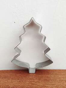 Conjunto de 5 cortadores de biscoitos de Natal, moldes para biscoitos de inverno, combinação de moldes para assar em Natal, confeitaria, biscoitos de fondant, boneco de gengibre, árvore de Natal, moldes para biscoitos de confeitaria para o Natal, decorações de Natal, pijamas de Natal, presentes de Natal, decoração de Natal - Prata - Ver 7