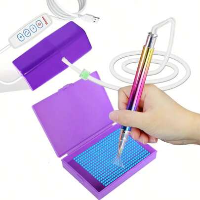 Zestaw długopisów do malowania diamentowego – kolorowy metalowy długopis z gwintowaną końcówką, zestaw narzędzi do malowania diamentami i zdobienia paznokci