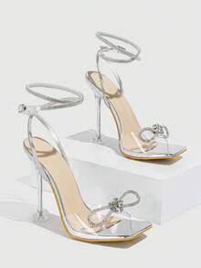 GAN AI Women Heeled Sandals - Silver - View 5