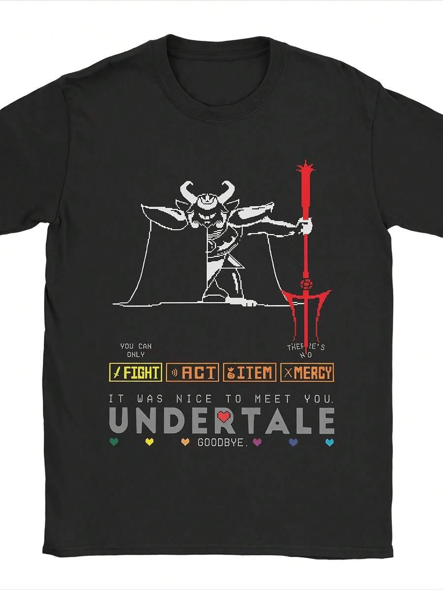 Asgore Dreemurr Undertale T Shirt Hip Hop T-Shirts Short-Sleeve Vintage ...