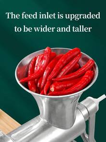 1件装手动绞肉机 - 手摇式绞肉机/香肠制作器/台式猪肉绞肉机/灌肠漏斗，适用于自制汉堡肉饼，手动厨房工具