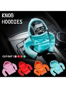 1 件创意汽车内饰装饰，运动衫汽车换挡杆套，运动衫换挡杆套，汽车内饰节日装饰创意设计