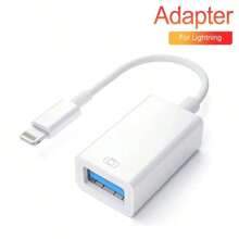 2-In-1 Lightning To USB & IOS Adapter, Compatible With IPhone 14 13 12 Pro Max XR 8 Plus 8, USB 3.0 Converter Cable For Mouse, Keyboard, Camera, Card Reader - Lightning - View 7