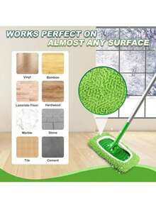 1/3/5 PCS Reusable Mop Pads Refills Fit For - Washable Microfiber Wet And Dry Mop Pad Compatible With Sweeper Mops, Perfect For Surface And Hardwood Floor Cleaning(Mop Is NOT Included)