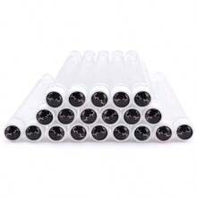 HMQ beauty 20 Makeup Brush Tubes With Dust Cover, Visible Design, Eyebrow Brush, Eyelash Brush, Growth Liquid Storage, Plastic Reusable Eyelash Extension Tool - Multicolor - View 12