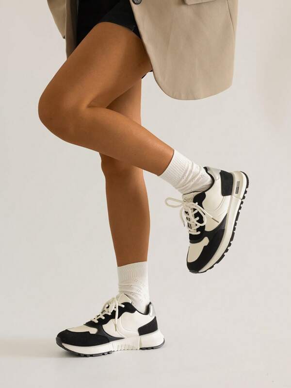 SRSOO حذاء رياضي بطراز ألماني كلاسيكي لعام 2025، حذاء رياضي سميك وضخم، أحذية نسائية للربيع والخريف