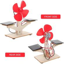 Este kit de ventilador solar de una sola pieza con dos celdas solares es un proyecto DIY de ciencia, ciencia, tecnología, ingeniería y matemáticas (STEM) y educativo. Fomenta el interés de los niños, estimula su pensamiento, desarrolla sus habilidades prácticas e inspira su curiosidad y capacidad de exploración. - Multicolor - Ver 2