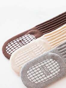 1 Pair Thick Anti-Slip Knee-High Socks For Babies, Autumn/Winter