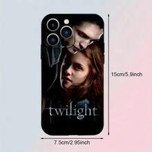 Serie Twilight: Al elegir una funda para iPhone, este diseño de dibujos animados en TPU negro es a prueba de golpes, protege la lente de la cámara y es duradero y confiable, adecuado para iPhone 11/12/13/14/15/16 Pro Max. - Colores mixtos - Ver 3