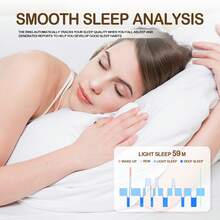 男女智能戒指健身追踪器 - 防水健康戒指，用于睡眠追踪器、心脏和血氧监测器、家庭护理健身戒指、步数和燃烧的卡路里计数器、手势滑动视频内置运动手势功能，请佩戴戒指用手指快速双击：切换视频，佩戴舒适，玫瑰金\白色\黑色 7\8\9\10\11\12\13（15 / 20mAh 可充电电池） - YJH-R04 - 查看 5