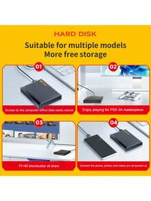 Kodak 柯达原装正品 P190 型号便携式外置硬盘 - USB 3.0 500GB 1TB 容量可选，完美存储 - 黑色 - 查看 2