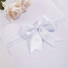 One Piece Of White Lace Bow Elastic Thigh Sexy Wedding Leg Ring Suspenders, Bridal Leg Ring Pendant, Thigh Chain, Wedding Suspenders Belt Accessory