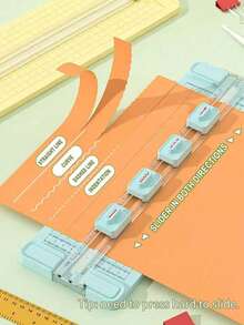 1 pezzo Taglierina a rullo 4 in 1, taglierina per carta, taglierina per foto da ufficio, forbici da taglio, adatta per studenti, taglio di foto, documenti, lavori manuali, materiali scolastici