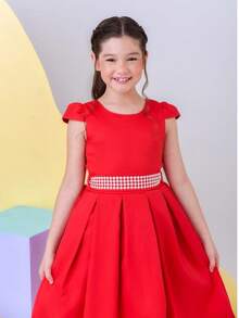 Young Girls Dresses - 紅色 - 查看 5